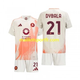 Maillot de Foot AS Roma Paulo Dybala 21 Enfant Exterieur 2024/25